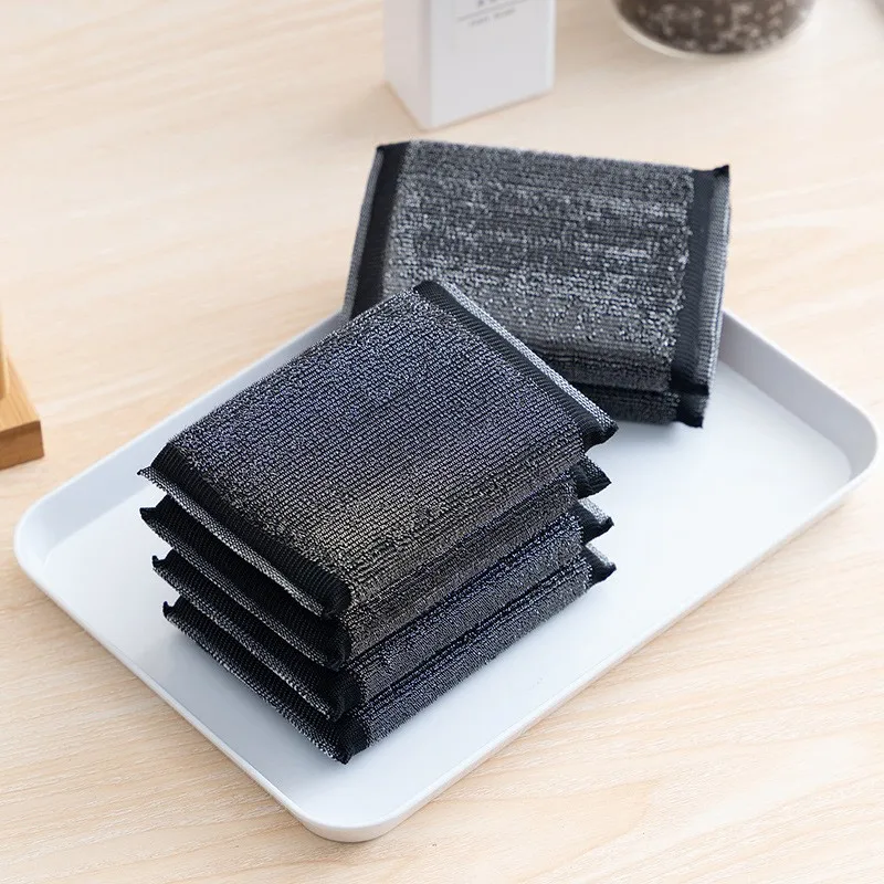 

Useful things for kitchen Cleaning and decontamination Kitchen cleaning sponge Durable Stainless steel wire