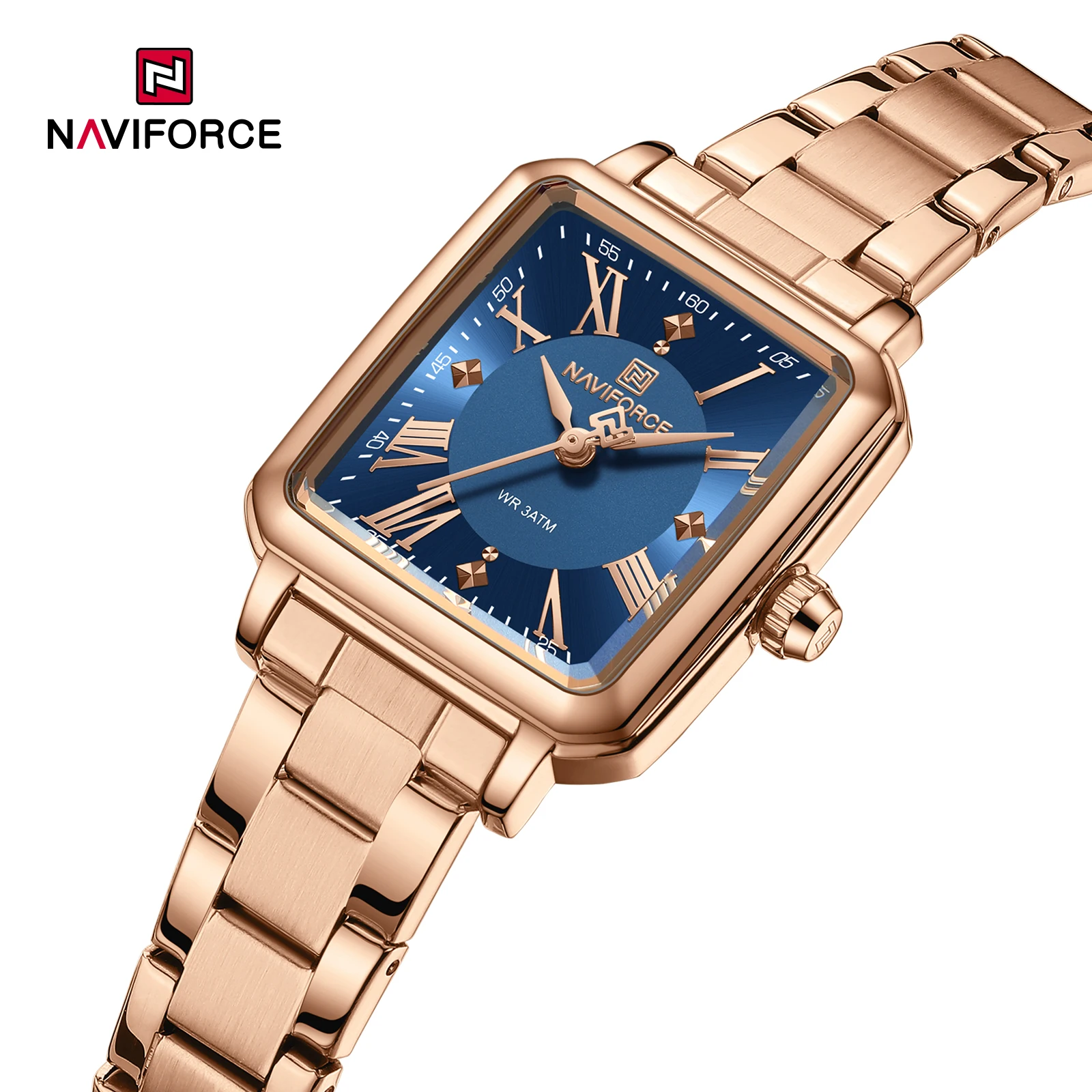 Elegant NAVIFORCE Luxury Women's Quartz Watch - 30m Waterproof Stainless Steel Fashion Timepiece