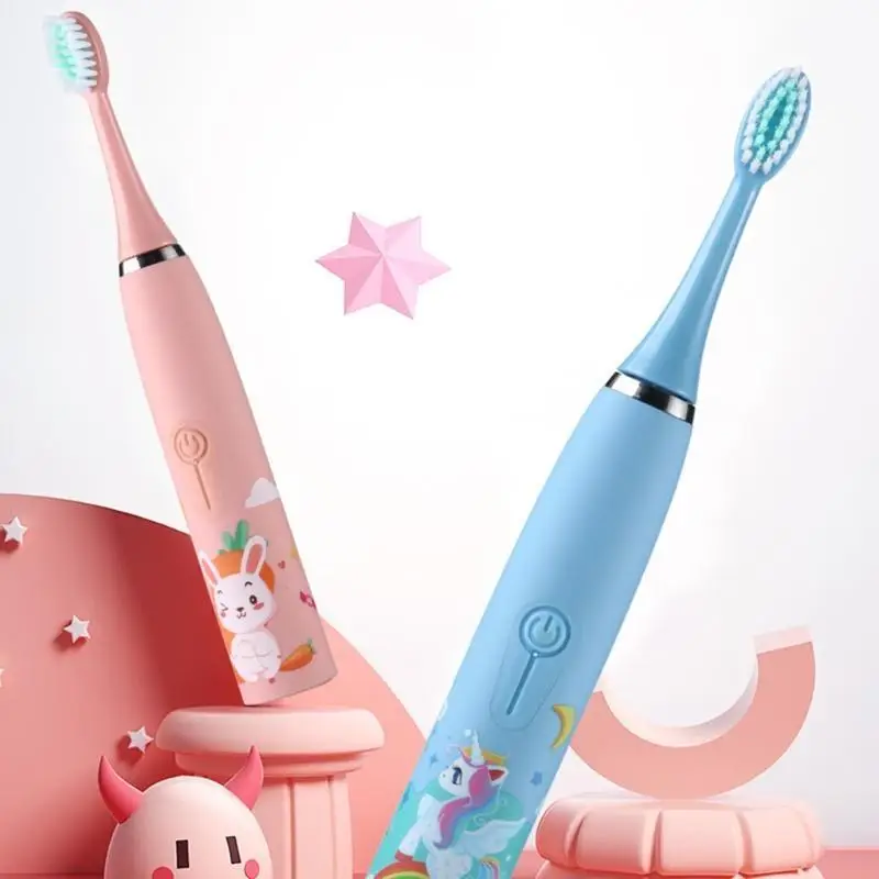 어린이 어린이를 위한 D0AB 전기 초음파 칫솔로 충치를 효과적으로 예방할 수 있습니다.