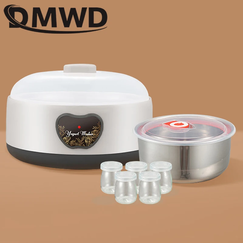 110V Electric Yogurt Maker Automatic DIY Yoghurt Fermenting Machine Constant Temperature Fermentation Sour Cream Leben Fermenter
