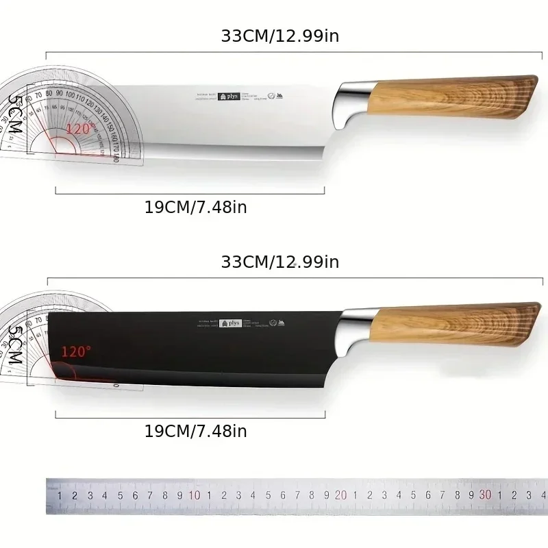 Meat Slicing Knife Professional Chef Sharp Meat Cleaver PP Handle Cutting Watermelon Fruit Knife
