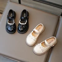 Jogerli Princess Shoes Baby Lace Ruffles Appealing Girls Student School Mary Janes Child Loafer Flats 2