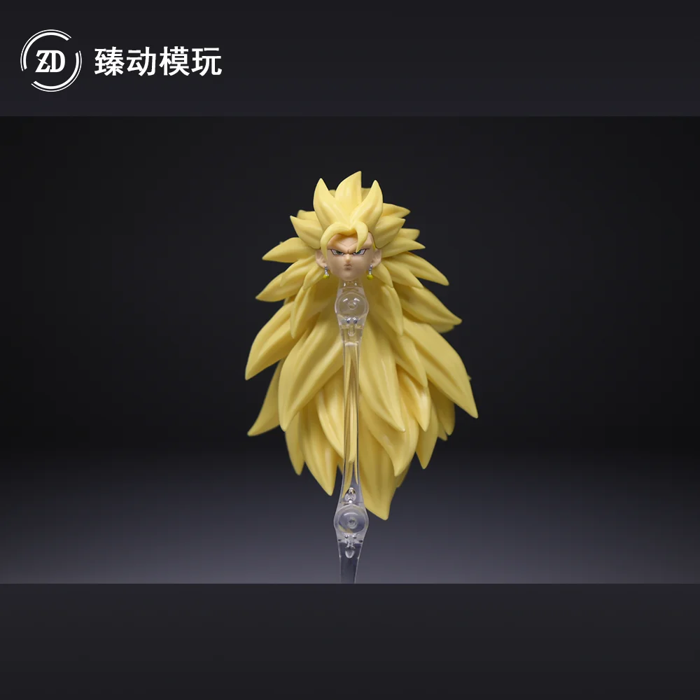 ZD Studio Dragon Ball SHF SSJ3 Vegito Bardock Goku Black Head