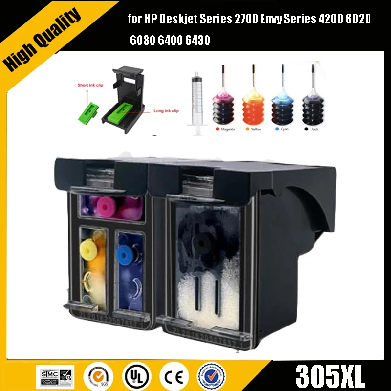 Cartuccia Di Inchiostro Di Ricarica Einkshop 305Xl Compatibile Per Hp 305 Xl Hp305 Per Hp Deskjet Series 2700 Envy Series 4200 6020 6030 6400