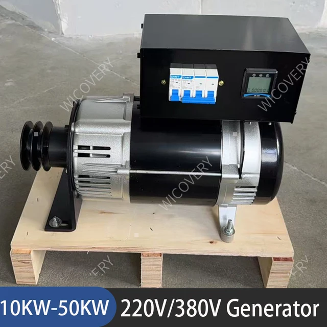 ต่ําความเร็ว 80KW 50KW 30KW 10KW 220V 380V Gearless เครื่องกําเนิดไฟฟ้าแม่เหล็กถาวร AC เครื่องกําเนิดไฟฟ้ากระแสสลับใช้สําหรับกังหันลม Water Turbine 1