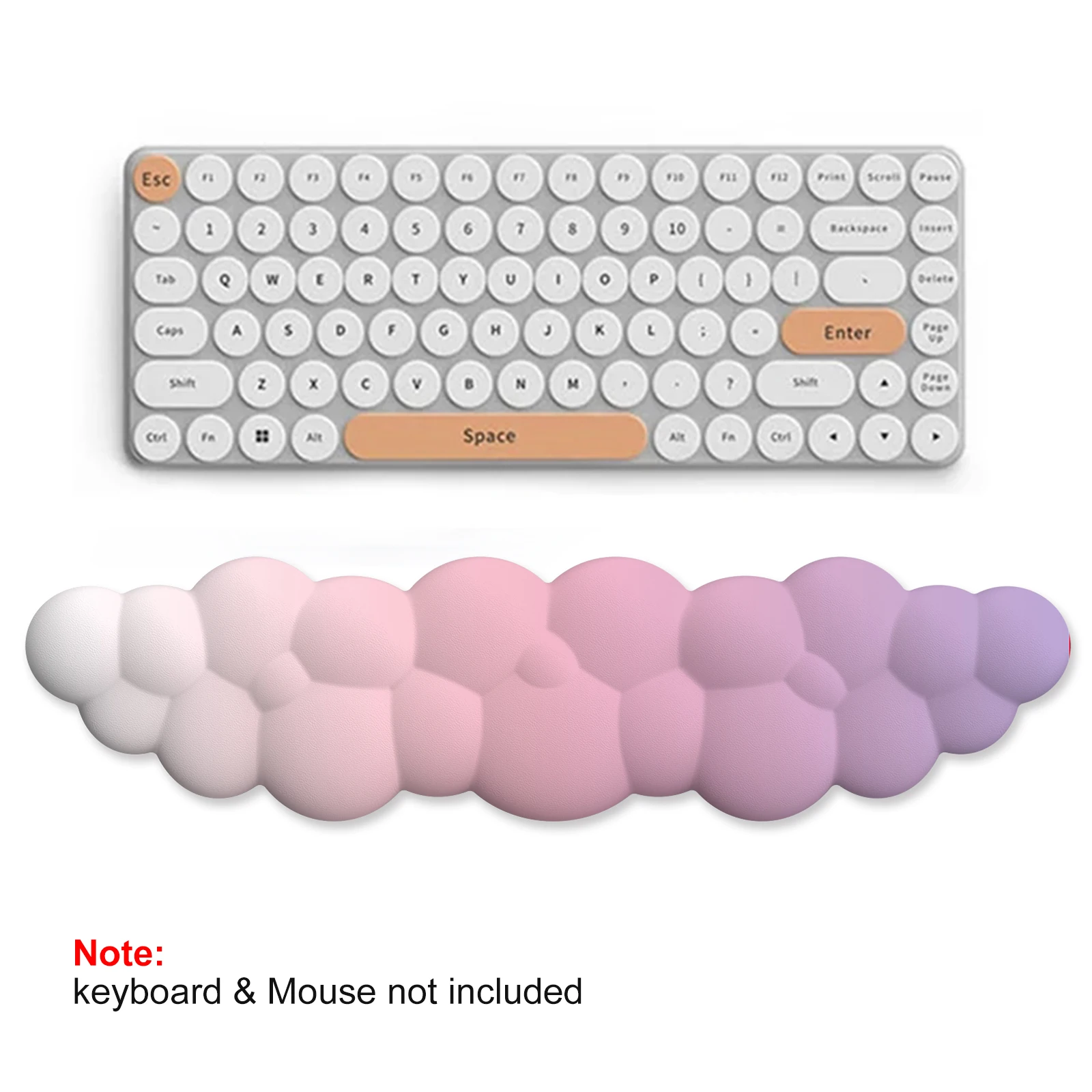 Cloud Wrist Rest Ergonomic Mousepad Keyboard Mouse Pad with Wrist Rest Non-slip Pad for Home Office Accessories