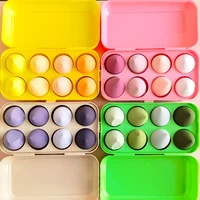 8PCS Beauty Eggs Set Seamless Smudging More Hygienic Prevents Bacteria Buildup Create A Flawless Makeup Look Beauty Egg Case 1