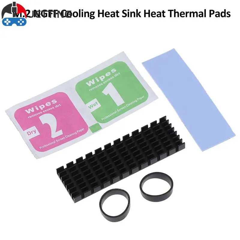 

1 комплект для M.2 NGFF NVMe 2280 PCIE SSD алюминиевый Охлаждающий радиатор с теплоотводящей подушкой для ноутбука