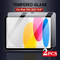 2PCS Screen Protector For iPad 10th 2022 10.9'' ipad 10 A2757 A2777 A2696 Protective Film Anti Scratch Clear Tempered Glass 1
