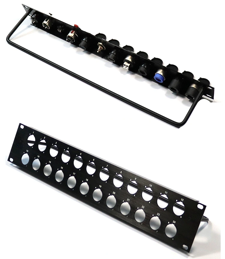 Rack Patch Panel Cabinet Jumper Rack Flight Case Mount Xlr Connector ...