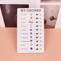 Multi-purpose Checklist Memo Board Reusable My Chores Checklist Board for RV Home Wall School Classroom Kid Self-discipline Card 1