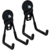 2Pcs Garage Magnetic Hooks Heavy Duty Magnetic Hangers with Anti-Slide Coating Strong Magnets Metal Hooks Utility Magnetic 1