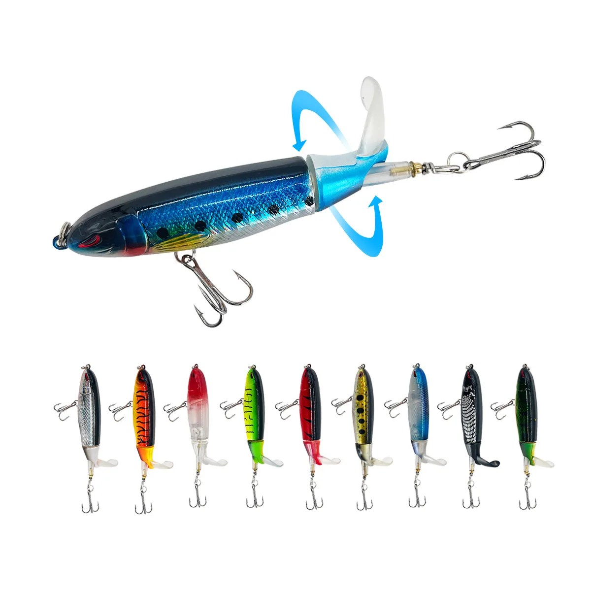 Topwater Fishing Lure, Whopper Popper Lure, Isca Artificial, Hard