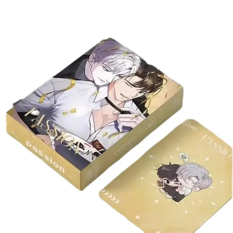 Korean Manga Passion Laser Lomo Card Ilay Riegrow And Jeong Taeui Figure Photocard Fans Collection card 55 Pcs/set