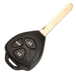 Enhanced Car Remote Key Shell Case with TOY47 Blade Replacement - 2/3 Button Design, Durable & Sleek Auto Fob Cover for 3 Buttons