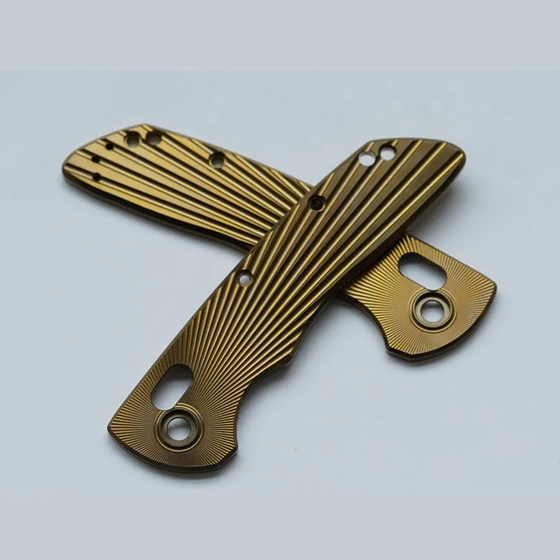 

1 Pair Custom Made Titanium Alloy Knife Handle Scales for Hogue Deka 2 DIY Accessories