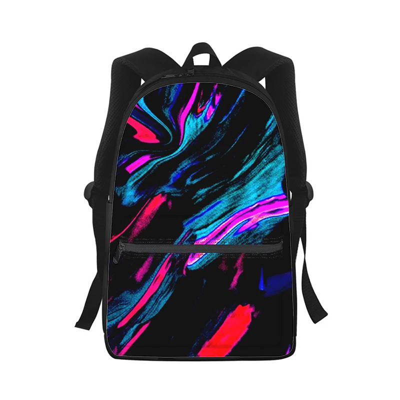 Texture veins Colorful Men Women Backpack 3D Print Fashion Student School Bag Laptop Backpack Kids Travel Shoulder Bag