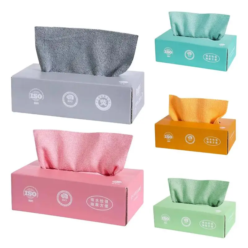 

Mic-ro Fiber Cleaning Cloth Rags Tableware Household Cleaning Towel Lightweight And Compact Kitchen Magic Dishwashing Towel