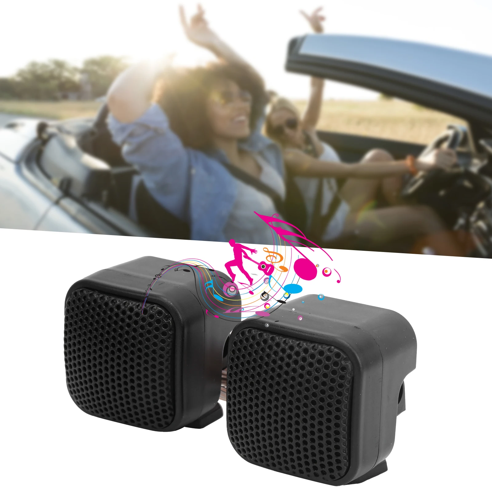 Altoparlante per auto Altoparlante stereo ad alta potenza da 500 W universale per sistemi audio per auto con viti di montaggio Altoparlante tweeter Hi-Fi - immagine 3