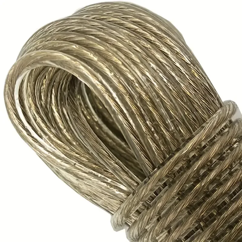 1 Roll  20m/787in  Portable utdoor Travel  PVC wrapped steel wire rope,Clothes Drying Rope,For Camping And Hiking, Handmade DIY 6