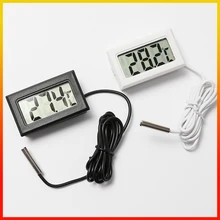 Mini digital lcd interno conveniente sensor de temperatura medidor de umidade termometro higrômetro calibre