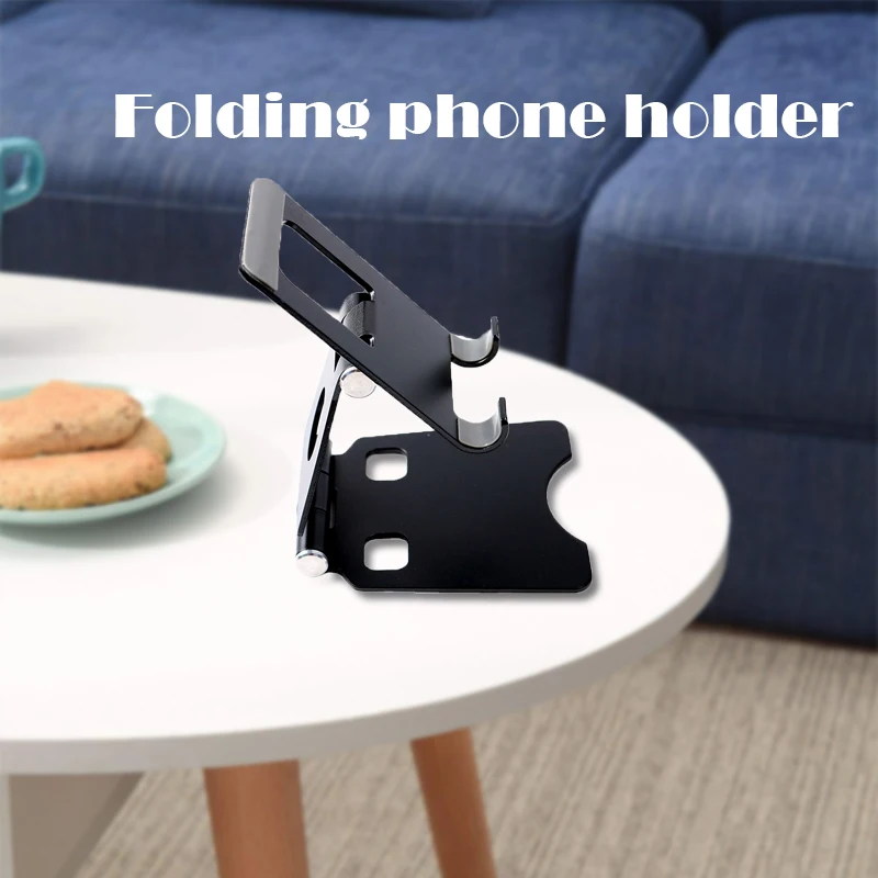 

Light-weight Sturdy Mobile Phone Holder Portable Folding Smartphone Holder Stand Compatible Tablet Stands Desk Lazy Bracket