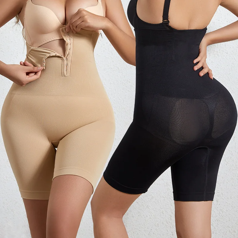 

High Waisted Shapewear Shorts Body Shaper for Women Tummy Control Thigh Slimming Butt Lifting Breasted Hip-lift Corset Pants