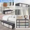 4-Pack Large Capacity Underbed Storage Bags Organizer with Clear Window and Handles for Blanket, Comforter, Bedding, Clothes 5