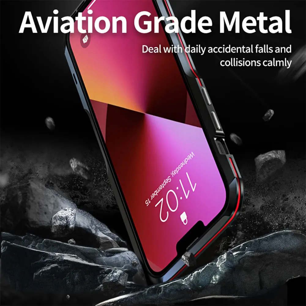 Dropshipping Aluminum Metal Bumper For iPhone 13 Pro Max mini 13Pro 13mini iPhone13 13Promax Comfortable Grip Case Cover Frame