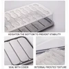 Freezer Dumpling Box Food Storage Container Stackable Food Saver Box with Lid Square Plastic Single-layer Sealed Transparent Box 6