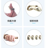 Lightweight Thumb Guard Ring Buckle, Brass Archery Supply, Hand Decoration, Finger Protector Tool, 20-23mm, 1Pc 2
