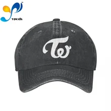 

TWICE Letter Print Denim Baseball cap Snapback Hats Autumn Summer Hat for Men Women Caps Casquette hats