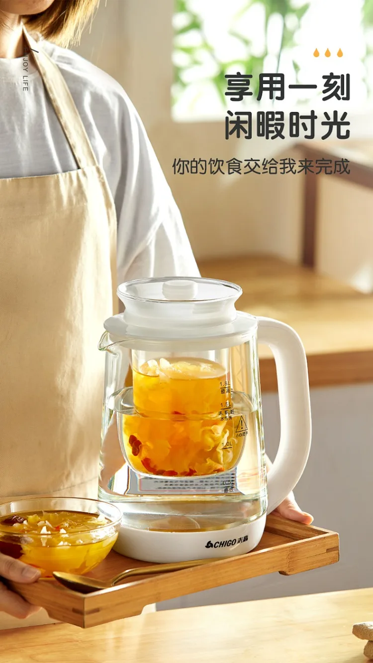 Description Picture 4 of item110V/220V Electric Kettle Multifunctional Automatic Herbal Pot Flower Tea Kettle Hot Water Boiler AP