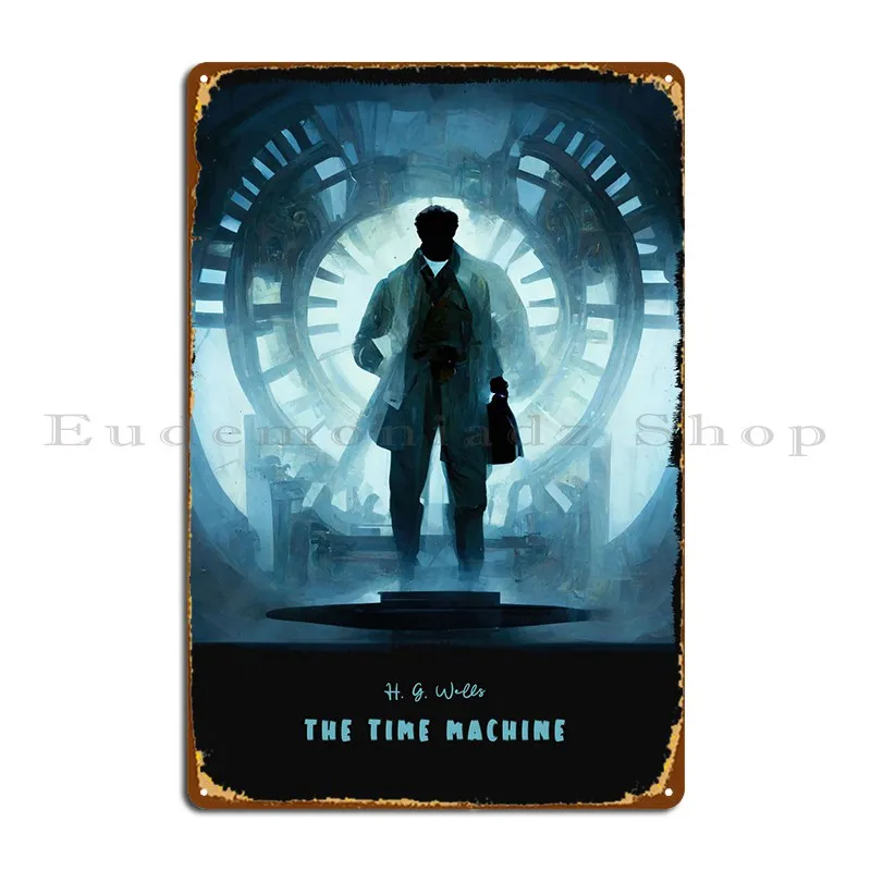 The Time Machine Metal Platform Poster Design Bar Cave Cinema Club Bar Poster Tin Sign Poster