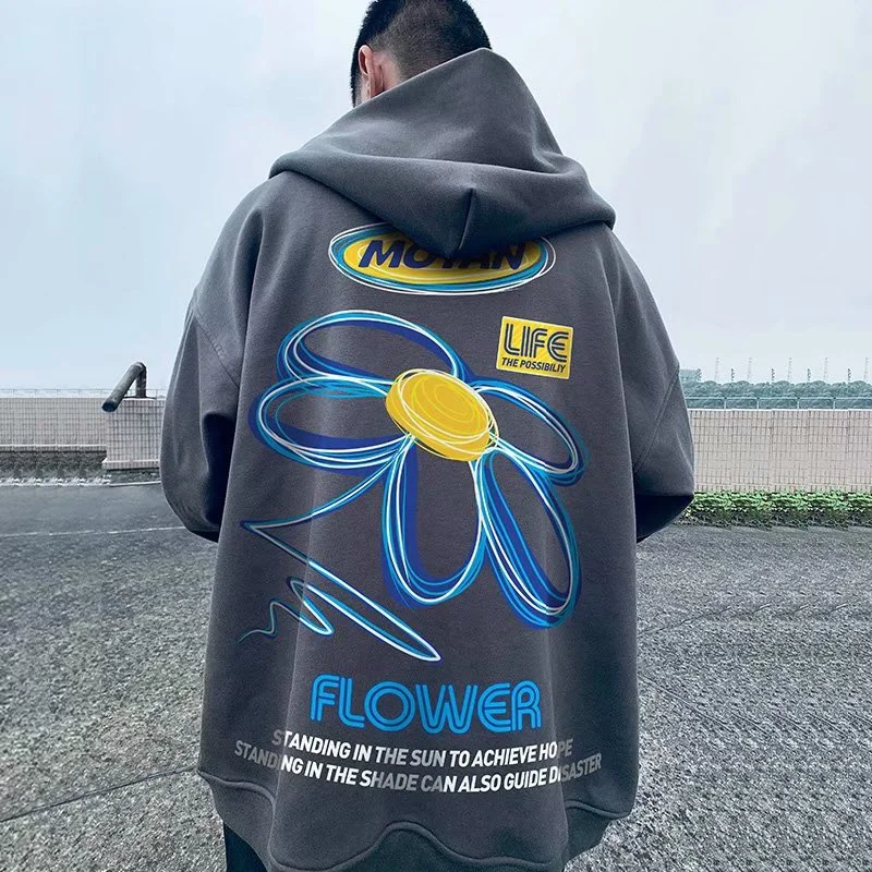 

Толстовка y2k Мужская на молнии, свитшот с графическим принтом, худи свободного покроя в стиле хип-хоп, уличная одежда с надписью, на осень