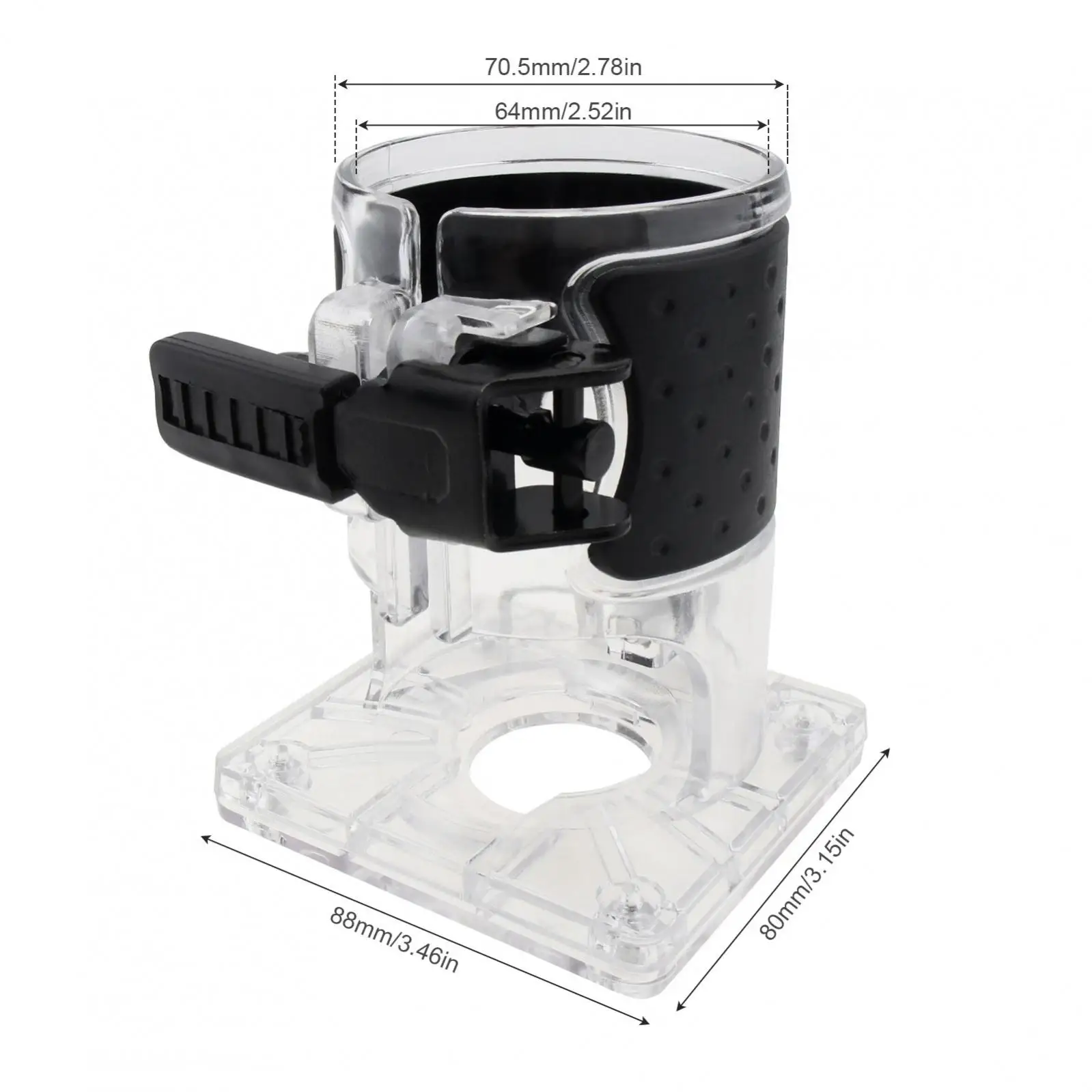 Wood Router Plunge Router Woodworking Tools Electric Trimmer Router Base Quick Fixation Durable Trimming Milling Machine Accessorie Compact Cover Case