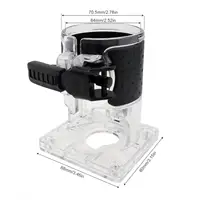Electric Trimmer Router Base Quick Fixation Durable Trimming Milling Machine Accessorie Compact Wood Router Base Cover Case 2