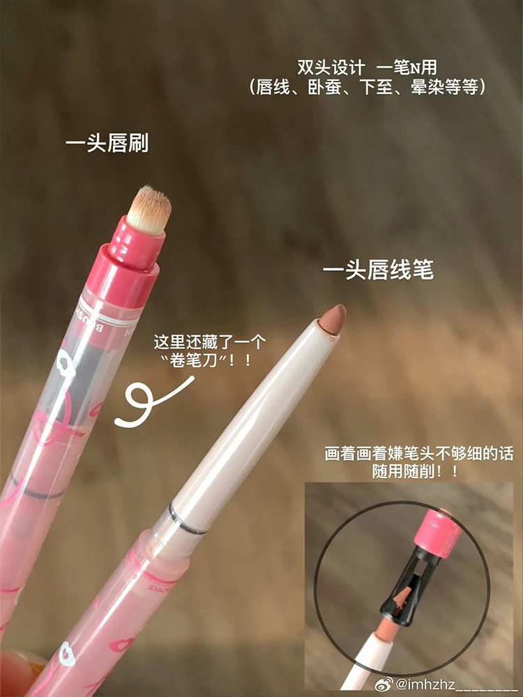 Gracebabi Mist Doodle Lip Liner Doppelkopf-Lipliner, wasserfest, dauerhafte Abdeckung, Lippenfarbe, Lippenstiftbasis – Detail 34