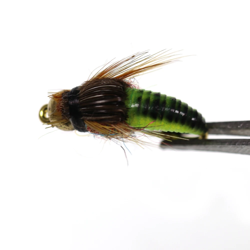 Vtwins latão beadhead rápido afundando látex realista ninfa pupa worm  moscas inseto artificial para truta moscas isca de pesca com mosca -  AliExpress, image size:1000x1000