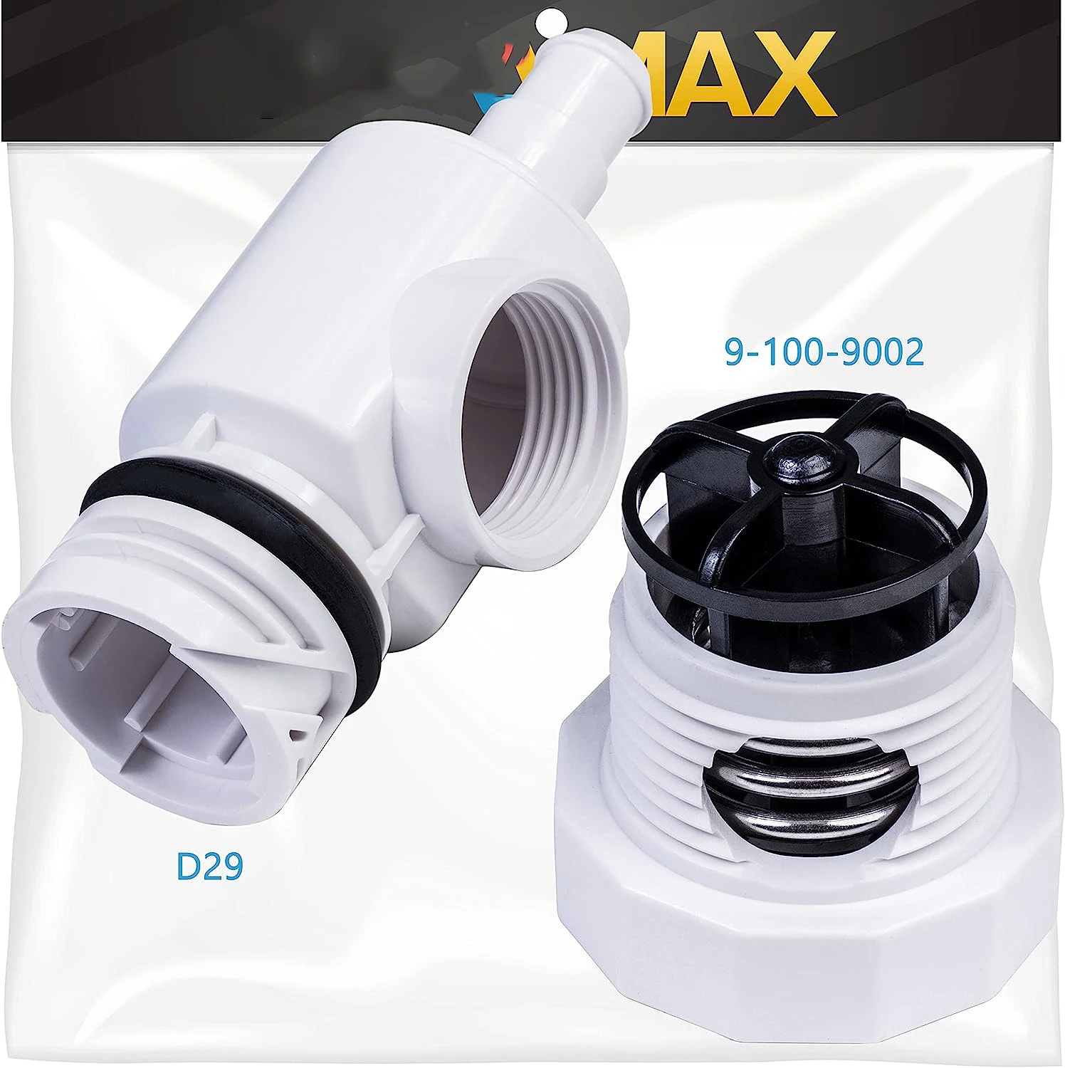 

D29 Quick Disconnect and 9-100-9002 Pressure Relief Valve Replacement Kit Exact Fit for Polaris 180 280 380 Automatic Pool