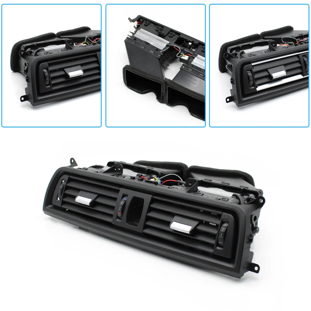 자동차 전면 대시 중앙 에어컨 중간 AC 벤트 그릴, BMW 5 시리즈 F10 F11 64229166885,64229209136 완전 조립