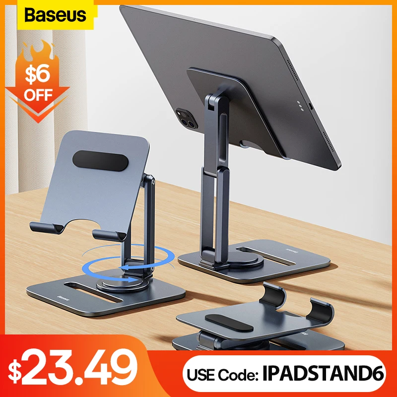 Baseus Tablet Stand For iPad Pro 12.9 11 Xiaomi Tablet Aluminum Desktop
