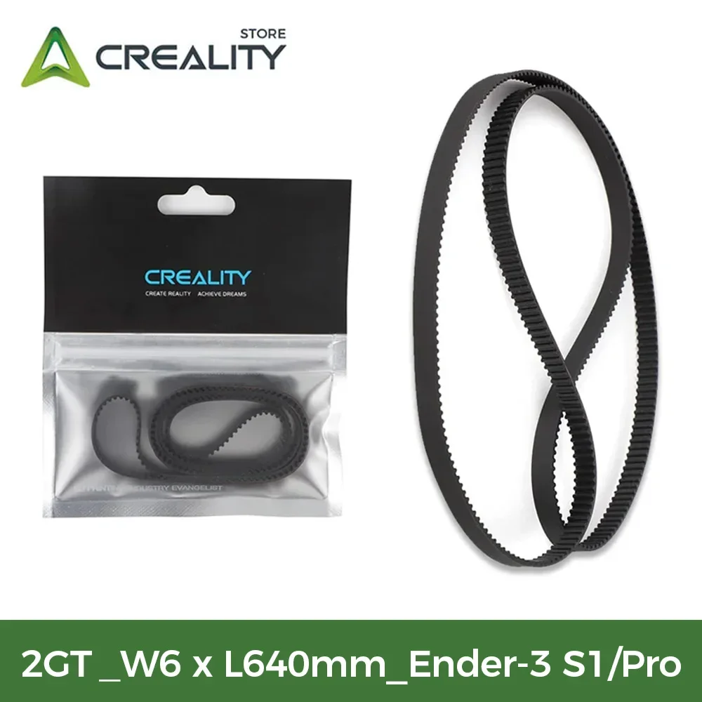Creality 오리지널 3D 링 동기 벨트, 3D 프린터 부품, Ender-3 S1/Ender-3 S1 Pro용 액세서리, 2GT W6xL640mm