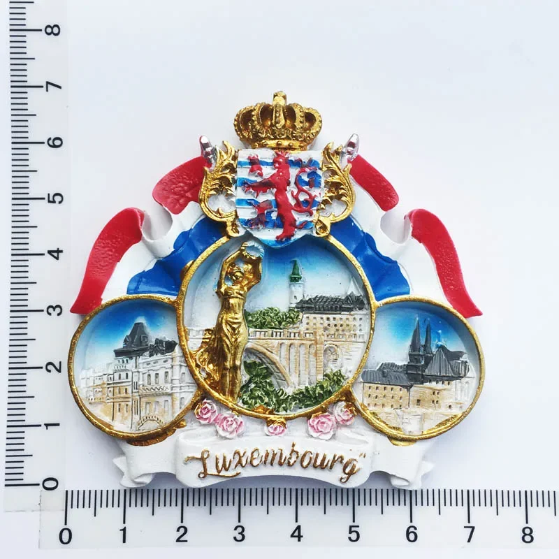 3D Kaart Stijl Luxemburg Koelkast Magneet Souvenir Gift Magnetische Sticker Collectie