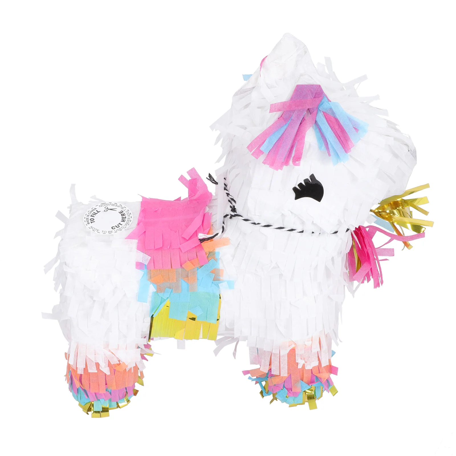 

Candy Filled Plaything Mini 3D Pony Pinata Smashed Sugar Filled Gift Box Adorable Horse Pinata Toy Party Smashing Toy Supply
