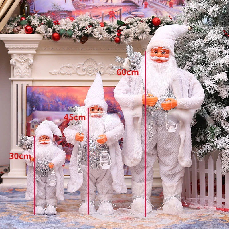 

Big Santa Claus Doll Children Xmas Gift Christmas Hat Decorations 2023Christmas Home Decoration Kids Gift navidad