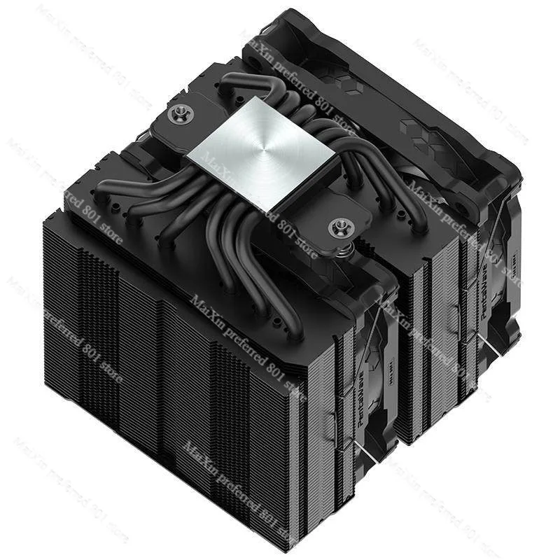 Z06D 6 히트 파이프 듀얼 타워 12CM CPU 쿨러 듀얼 120mm 팬 3색 멀티 플랫폼 공기 냉각