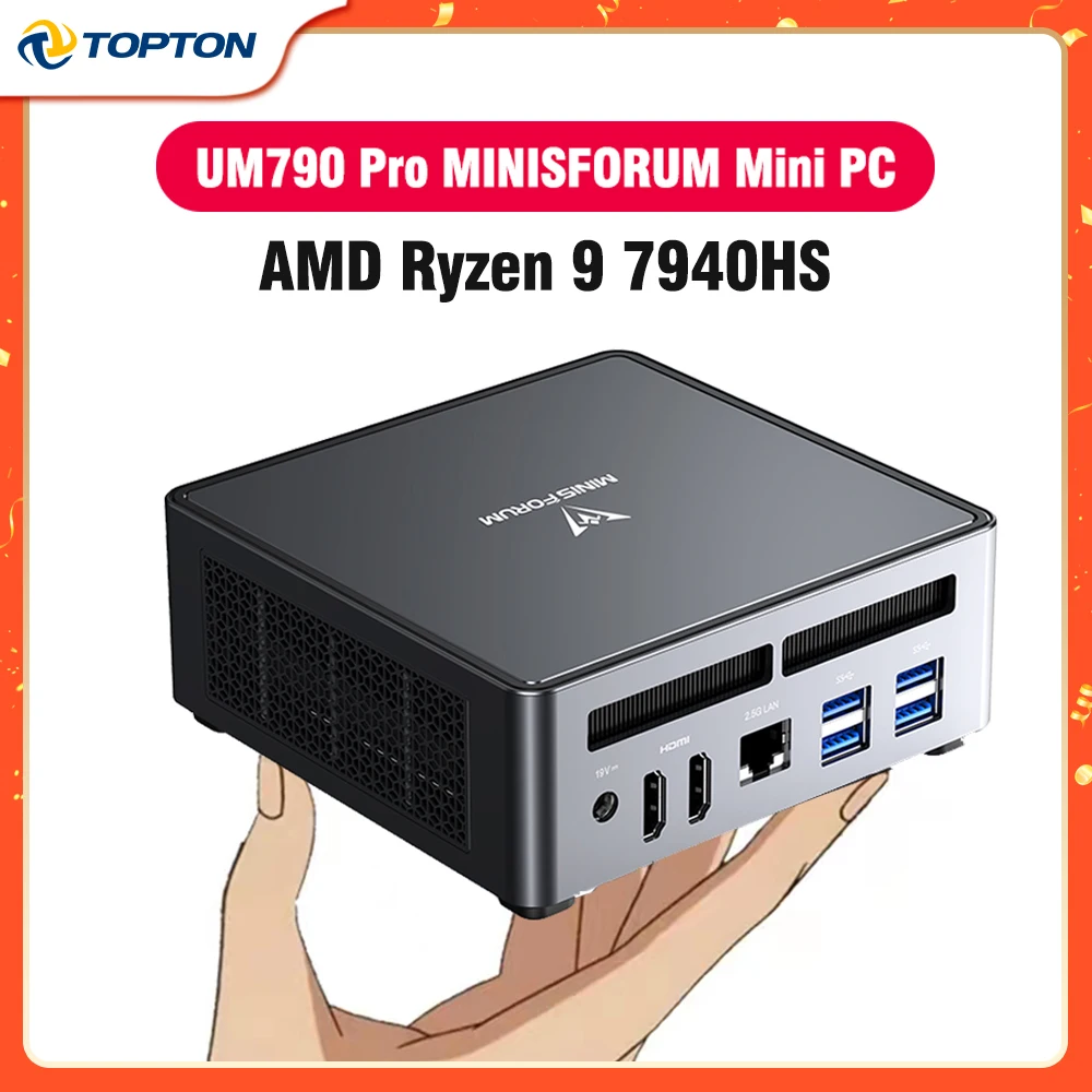 MINISFORUM AMD Ryzen 9-7940HS Ryzen 7-7840HS Mini PC Gamer 2*DDR5 5600MHz  2*PCIE4.0 Window 11 NUC Computer HTPC WiFi6E BT5.3 - AliExpress