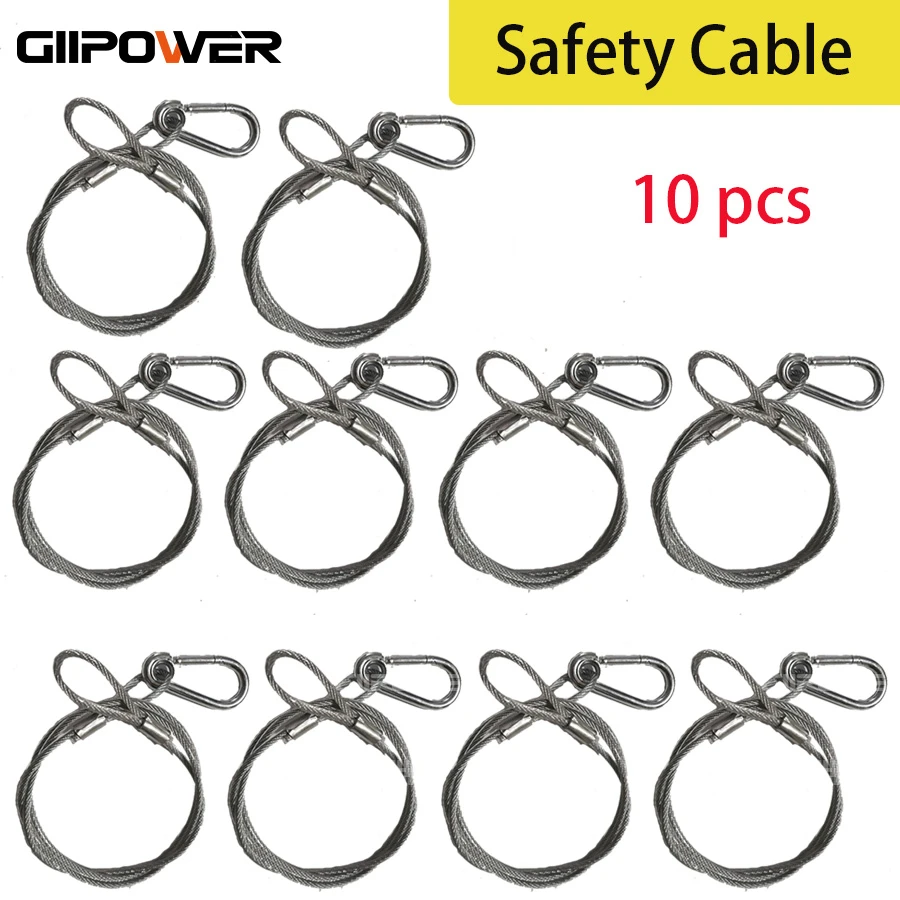 10pcs Safety Cable Steel Wire Stage Lighting Accessories Mounted On Led