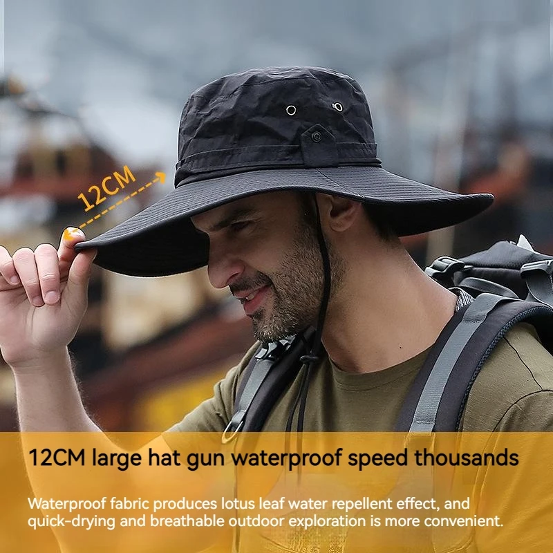 ILURE Men's Summer Bucket Hat Outdoor Fishing Hat UV UPF 50